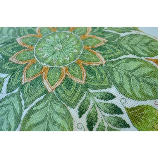 Kit de point de croix "Danse des feuilles" 30x30 cm AAHP-020