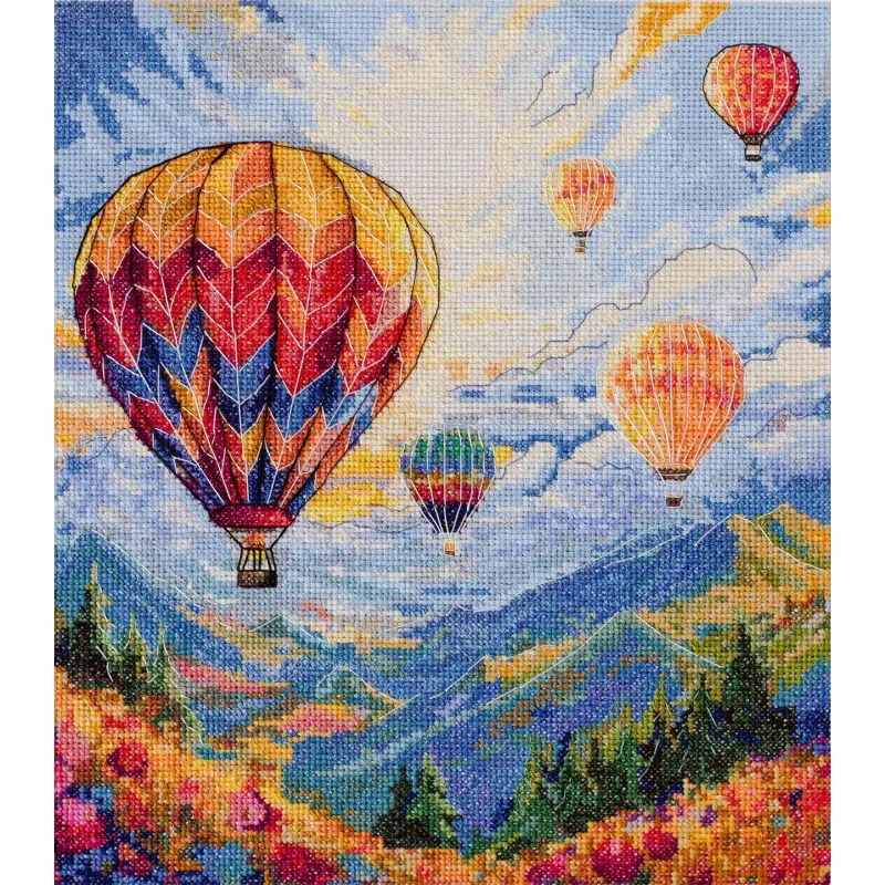 Kreuzstich-Sets "Flug zur Sonne" 25x29 cm AAH-304