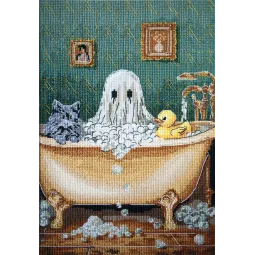 Cross-stitch kit "Domestic ghost" 15x23 cm AAH-303