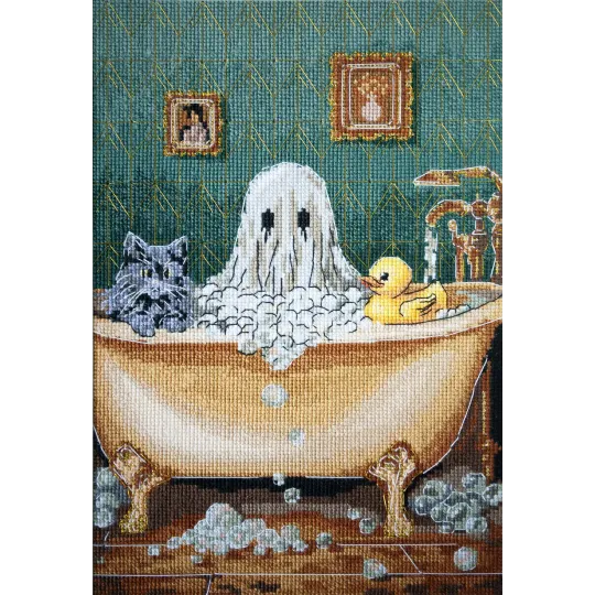 Cross-stitch kit "Domestic ghost" 15x23 cm AAH-303