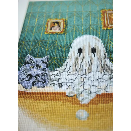 Cross-stitch kit "Domestic ghost" 15x23 cm AAH-303