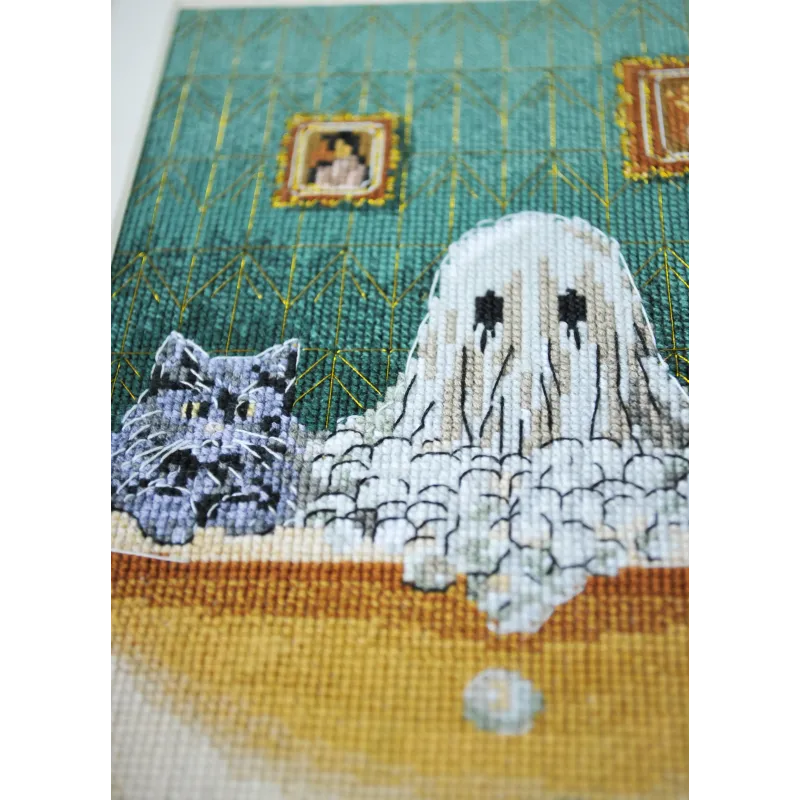 Cross-stitch kit "Domestic ghost" 15x23 cm AAH-303