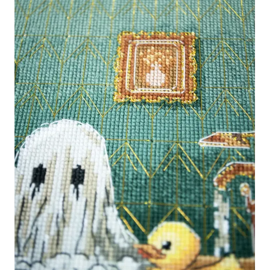 Cross-stitch kit "Domestic ghost" 15x23 cm AAH-303