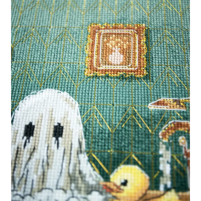 Cross-stitch kit "Domestic ghost" 15x23 cm AAH-303
