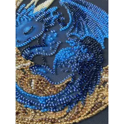 Mid-sized bead embroidery kit "Little One of Moonlit Legends" 20x20 cm AAMB-130