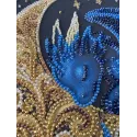 Mid-sized bead embroidery kit "Little One of Moonlit Legends" 20x20 cm AAMB-130