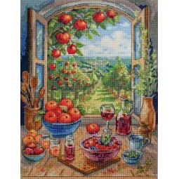 Kits de point de croix "Dans le paradis des pommes" 24x32 cm AAH-305