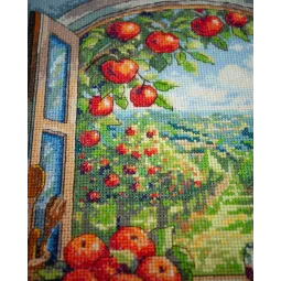 Kits de point de croix "Dans le paradis des pommes" 24x32 cm AAH-305