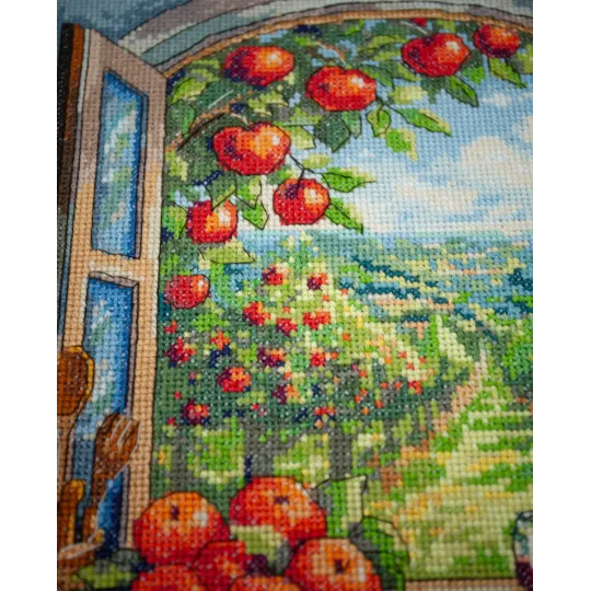 Kits de point de croix "Dans le paradis des pommes" 24x32 cm AAH-305