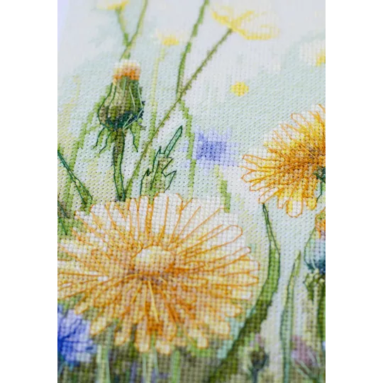 Kryželiu siuvinėjimo rinkinys "Šnabždančios žolės" 26x26 cm AAH-300