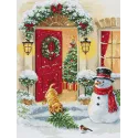 Cross Stitch Kit. "Puppy Joy" 29 x 38 cm SBU5097
