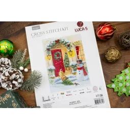 Cross Stitch Kit. "Puppy Joy" 29 x 38 cm SBU5097