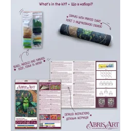 Kit de broderie de perles principal "Totem de la nature" 25x25 cm AAB-955