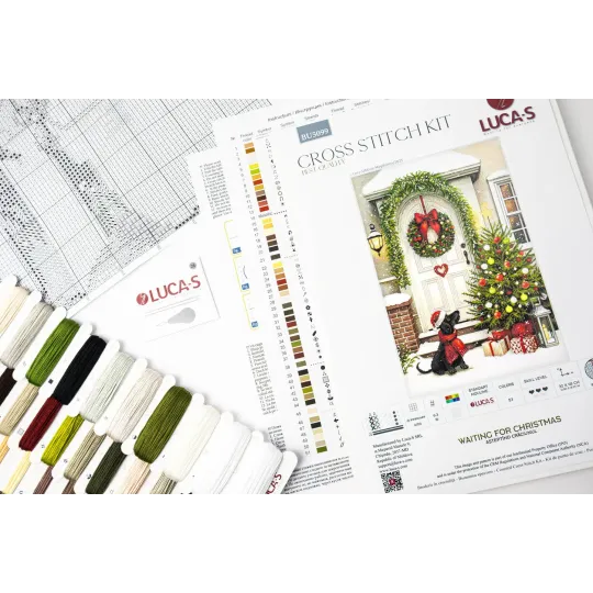 Cross Stitch Kit. "Waiting for Christmas" 32 x 48 cm SBU5099