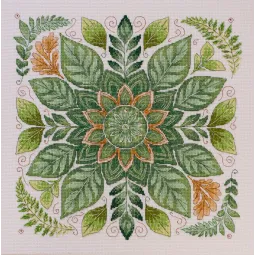 Siuvinėjimo kryželiu rinkiniai "Lapų šokis" 30x30 cm AAH-301
