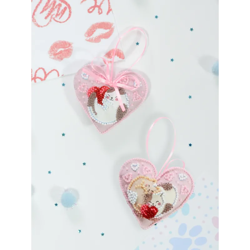 Decoration kit "Purring Hugs" 15x7 cm AABT-051