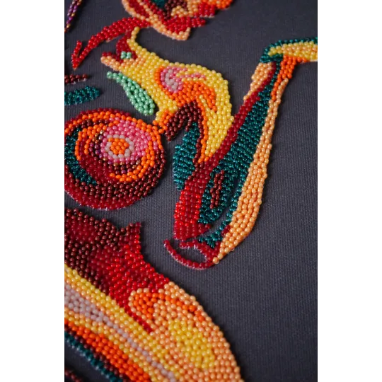 Main Bead Embroidery Kit "The essence of femininity" 25x29 cm AAB-959