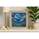 Mid-sized bead embroidery kit "The grandeur of the depths" 20x20 cm AAMB-131