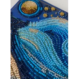 Mid-sized bead embroidery kit "The grandeur of the depths" 20x20 cm AAMB-131