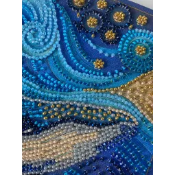 Mid-sized bead embroidery kit "The grandeur of the depths" 20x20 cm AAMB-131