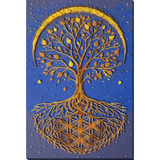 Main Bead Embroidery Kit "Radiance of Life" 23x35 cm AAB-961