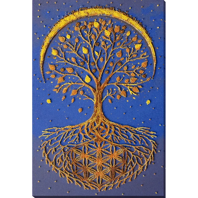 Main Bead Embroidery Kit "Radiance of Life" 23x35 cm AAB-961