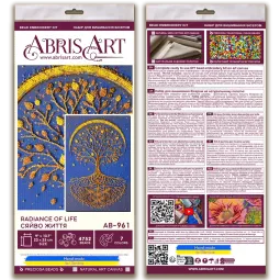 Main Bead Embroidery Kit "Radiance of Life" 23x35 cm AAB-961