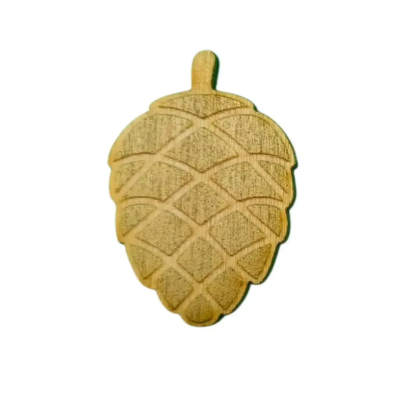 Magnetic needle holder. Pine cone. Gold KF059/66G