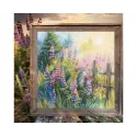 Siuvinėjimo kryželiu rinkinys "Lupinų vasara" 24x24 cm RTOM1067