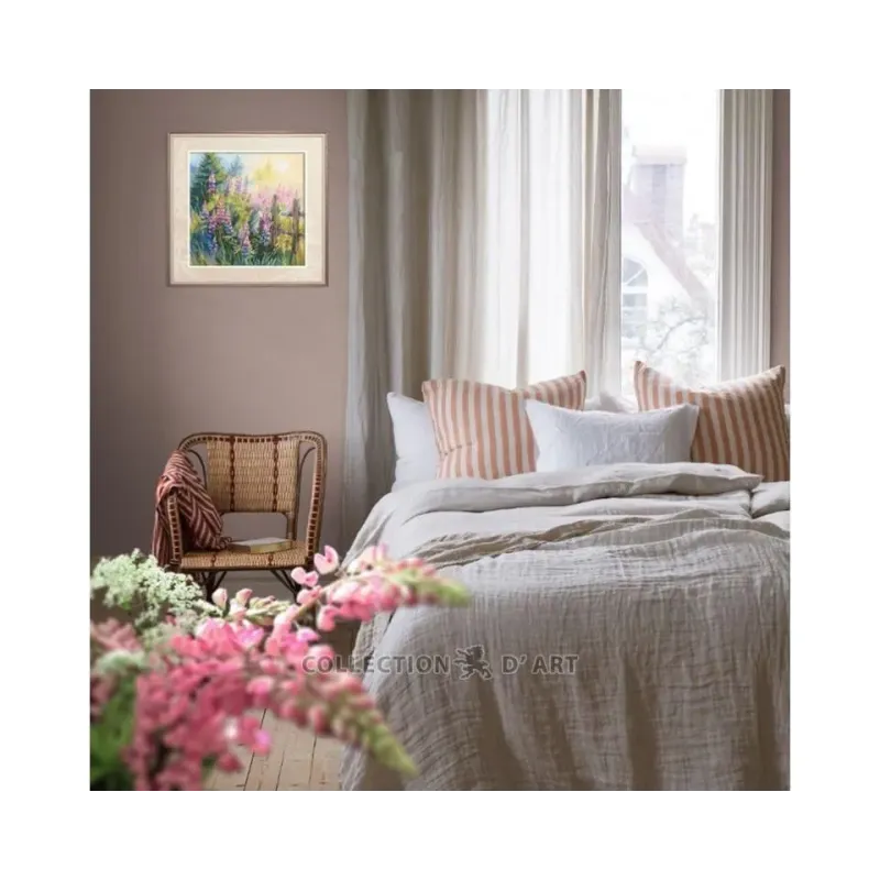 Cross-stitch kits "Lupine Summer" 24x24 cm RTOM1067