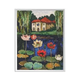 Kryželiu siuvinėjimo rinkinys "Spalvų apreiškimas" 10x13 cm RTOC443
