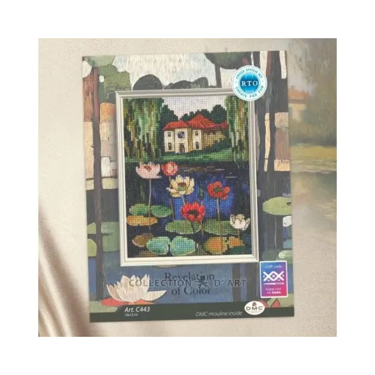 Kit de point de croix "Révélation de couleur" 10x13 cm RTOC443