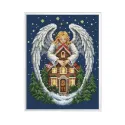 Счетный крест вышивальный набор "Рождественский ангел" 17x21 cm CDABC8140