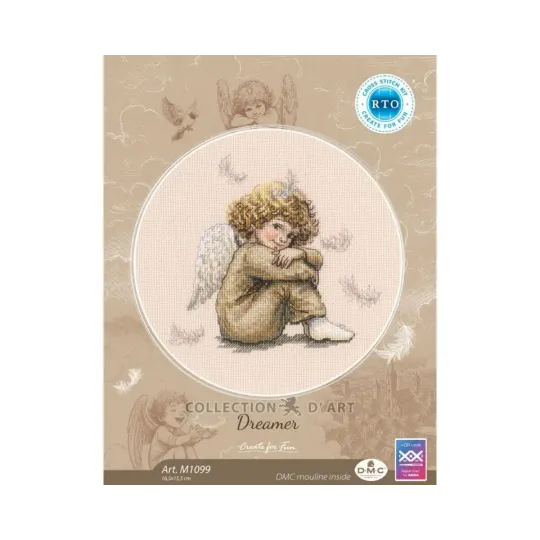 Cross-stitch kits "Dreamer" 16,5x15,5 cm RTOM1099