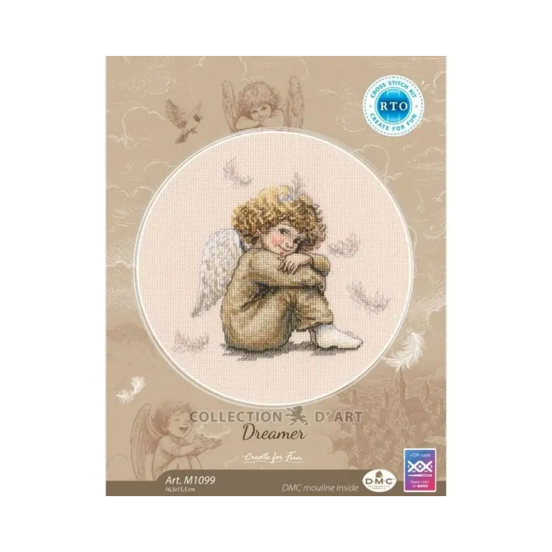 Cross-stitch kits "Dreamer" 16,5x15,5 cm RTOM1099