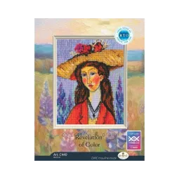 Kit de point de croix "Révélation de la couleur" 10x13 cm RTOC440