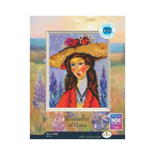 Cross-stitch kit "Revelation of Color" 10x13 cm RTOC440