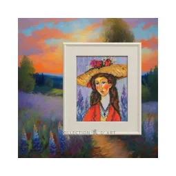 Kryželiu siuvinėjimo rinkinys "Spalvos apreiškimas" 10x13 cm RTOC440
