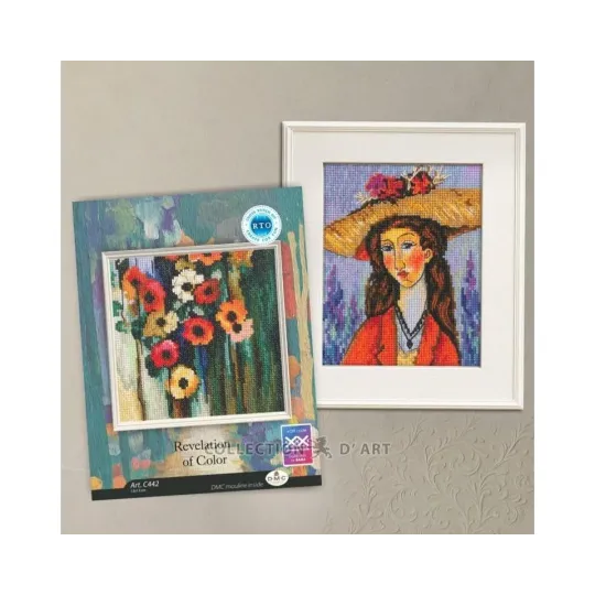Cross-stitch kit "Revelation of Color" 10x13 cm RTOC440