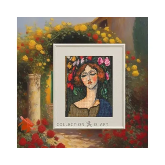 Kryželiu siuvinėjimo rinkinys "Spalvos apreiškimas" 10x13 cm RTOC439