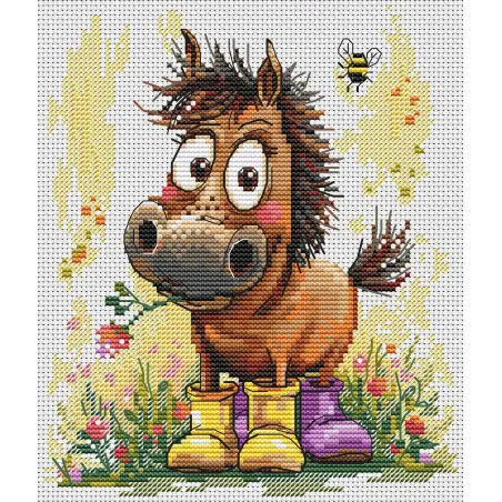 Gezählter Kreuzstich-Set "Siebenmeilenstiefel" CDABC8136