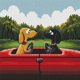 Kit de point de croix compté "Unbreakable Bond" CDABC8135