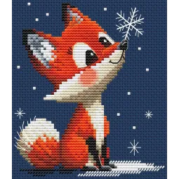 Kit de point de croix compté "Delicate Snowlight" CDABC8127