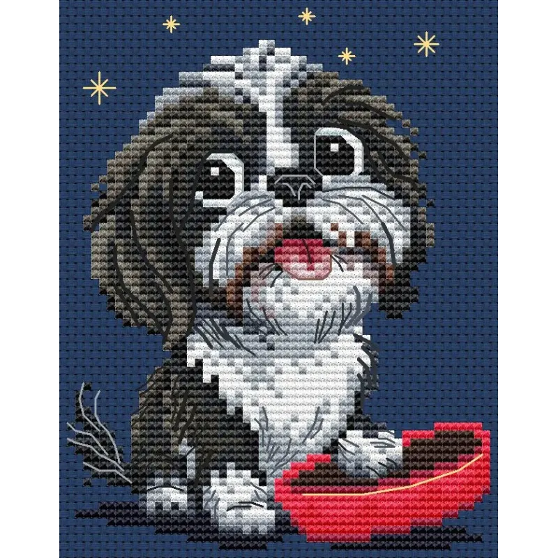 Gezählter Kreuzstichsatz "Freundlicher Wuff!" CDABC8121