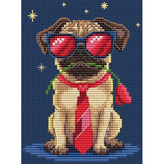 Kit de point de croix compté "Coup de cœur amical !" CDABC8120