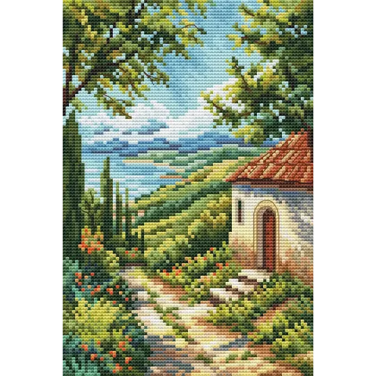 Counted cross stitch kit "Road To the Sea" CDABC8107