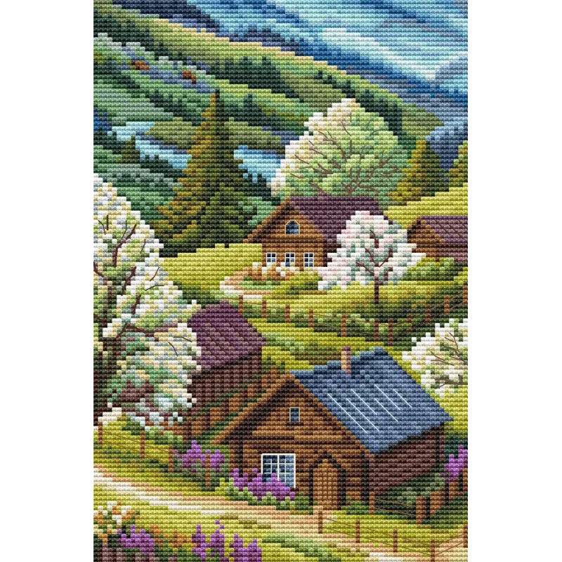 Counted cross stitch kit "Springtime in Highlands" CDABC8106