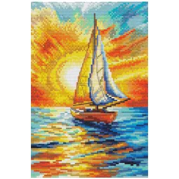 Counted cross stitch kit "Sails in the Sunlight" CDABC8101