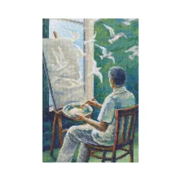 Kryželiu siuvinėjimo rinkiniai "Svajonių drobė" 20x30,5 RTOM1101