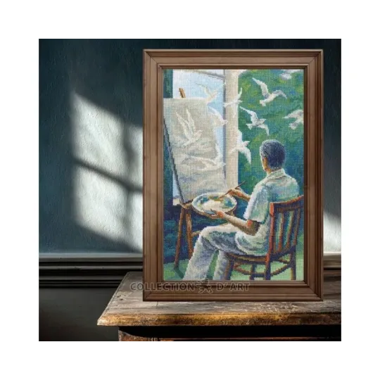 Kryželiu siuvinėjimo rinkiniai "Svajonių drobė" 20x30,5 RTOM1101